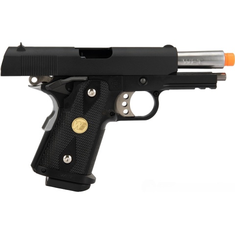 WE Tech 1911 3.8 Baby Hi-Capa Gas Blowback Airsoft Pistol [Version A] - BLACK