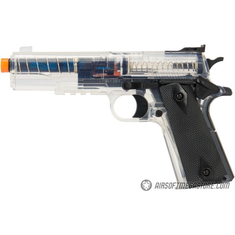 Sig Sauer GSR 1911 Spring Airsoft Pistol w/ Spare Magazine - BLACK / CLEAR