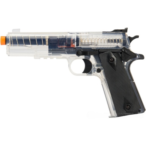 Sig Sauer GSR 1911 Spring Airsoft Pistol w/ Spare Magazine - BLACK / CLEAR