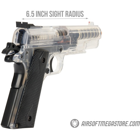 Sig Sauer GSR 1911 Spring Airsoft Pistol w/ Spare Magazine - BLACK / CLEAR