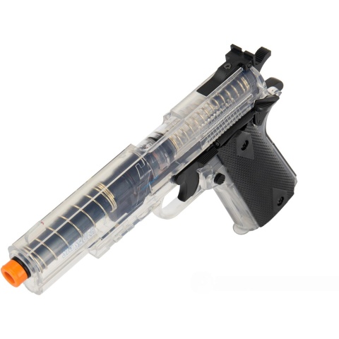 Sig Sauer GSR 1911 Spring Airsoft Pistol w/ Spare Magazine - BLACK / CLEAR
