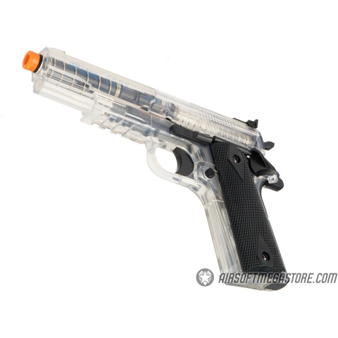 Sig Sauer GSR 1911 Spring Airsoft Pistol w/ Spare Magazine - BLACK / CLEAR