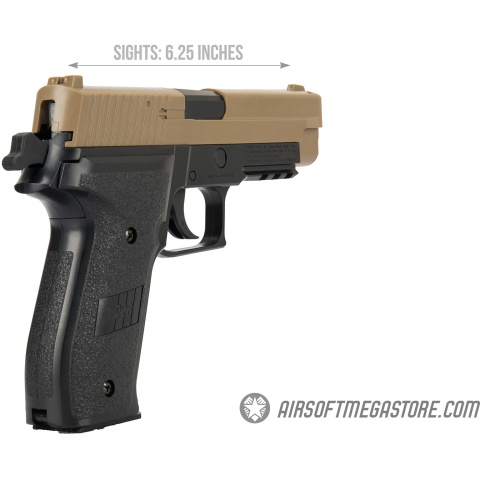 Sig Sauer P226 Spring Airsoft Pistol - BLACK / TAN