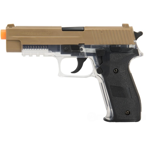 Sig Sauer P226 Spring Airsoft Pistol - DARK EARTH / CLEAR