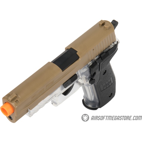 Sig Sauer P226 Spring Airsoft Pistol - DARK EARTH / CLEAR