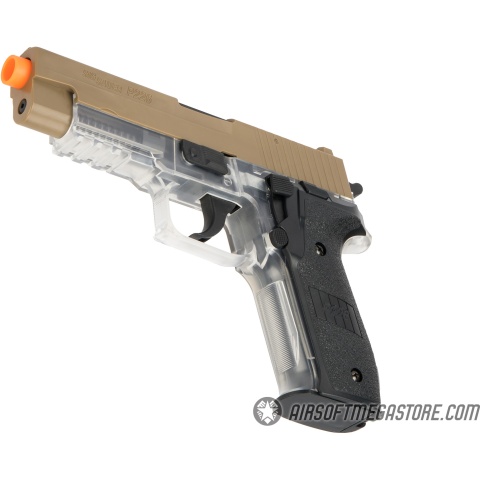 Sig Sauer P226 Spring Airsoft Pistol - DARK EARTH / CLEAR