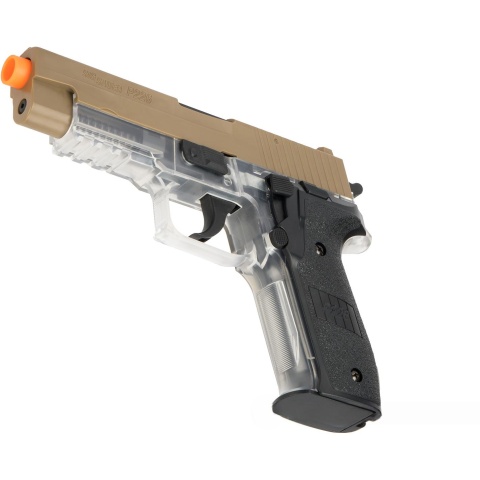 Sig Sauer P226 Spring Airsoft Pistol - DARK EARTH / CLEAR
