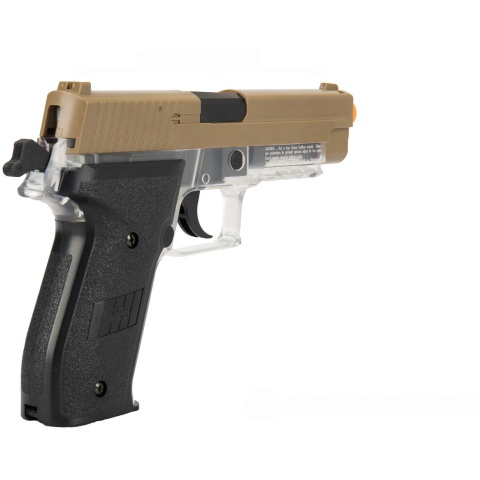 Sig Sauer P226 Spring Airsoft Pistol - DARK EARTH / CLEAR