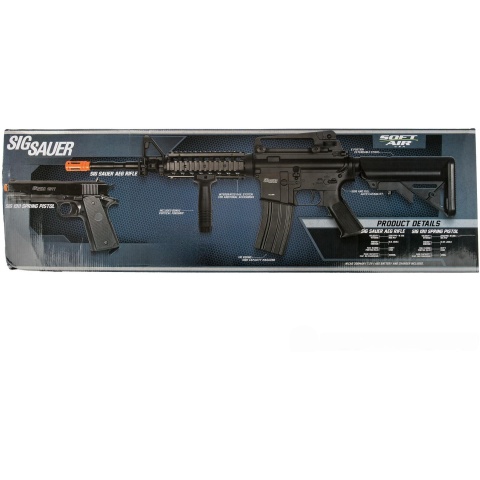 Sig Sauer Patrol  Airsoft Gun Kit with M4 AEG Rifle and pistol and 7500 rounds of BBs - BLACK - DISCONTINIED