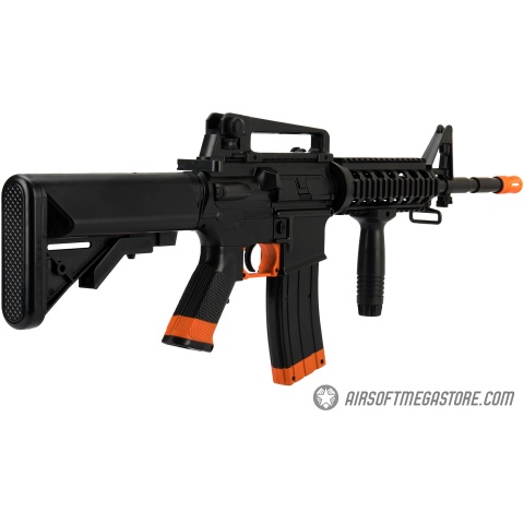 Sig Sauer Patrol  Airsoft Gun Kit with M4 AEG Rifle and pistol and 5000 rounds of BBs - BLACK / ORANGE - DISCONTINUED