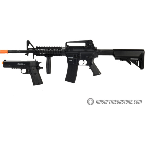 Sig Sauer Patrol  Airsoft Gun Kit with M4 AEG Rifle and pistol and 5000 rounds of BBs - BLACK - DISCONTINUED