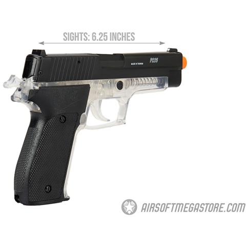Sig Sauer P226 Spring Airsoft Pistol - BLACK / CLEAR