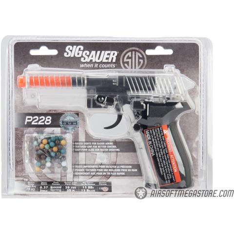 Sig Sauer P228 Spring Airsoft Pistol - CLEAR