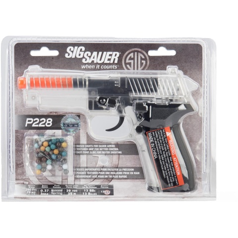 Sig Sauer P228 Spring Airsoft Pistol - CLEAR