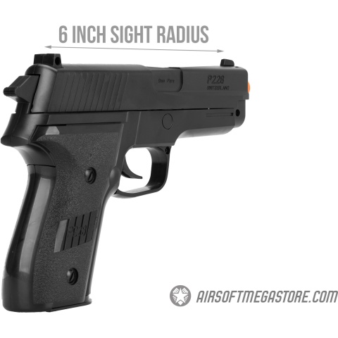 Sig Sauer P228 Spring Airsoft Pistol - BLACK