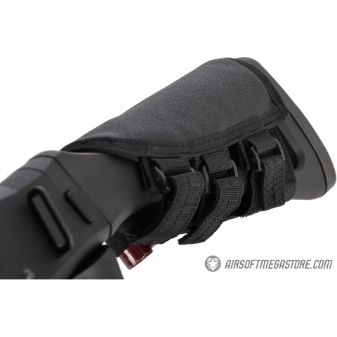 Lancer Tactical Tactical Hook and Loop Shotgun Shell Holder - BLACK