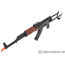 E&L Airsoft AK AIMS Platinum AEG Airsoft Rifle w/ Real Wood Furniture - BLACK