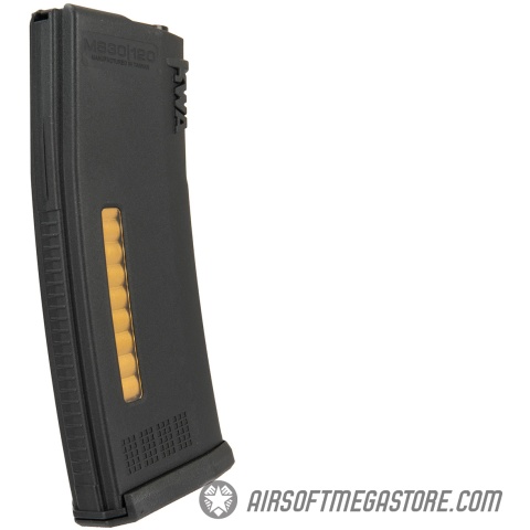 KWA 30/120rd MS120C Mid Capacity Airsoft Rifle Magazine [3 Pack] - BLACK
