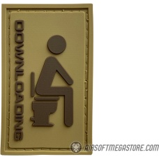 G-Force Downloading Toilet PVC Morale Patch - TAN