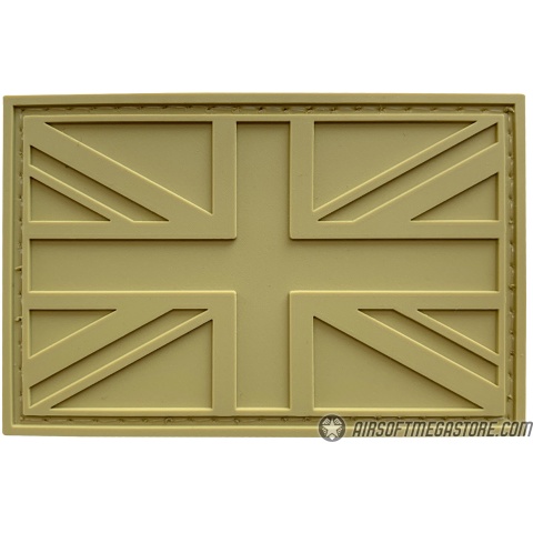 G-Force United Kingdom Flag PVC Morale Patch - TAN