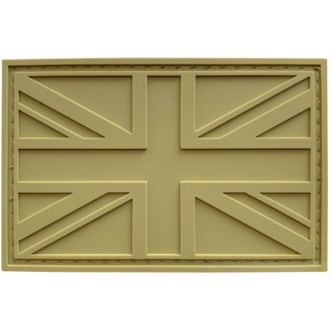 G-Force United Kingdom Flag PVC Morale Patch - TAN