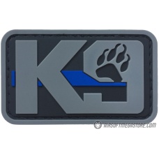 G-Force K9 Dog Paw PVC Morale Patch - GRAY