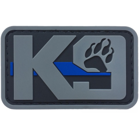 G-Force K9 Dog Paw PVC Morale Patch - GRAY