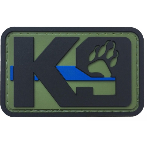 G-Force K9 Dog Paw PVC Morale Patch - OLIVE GREEN