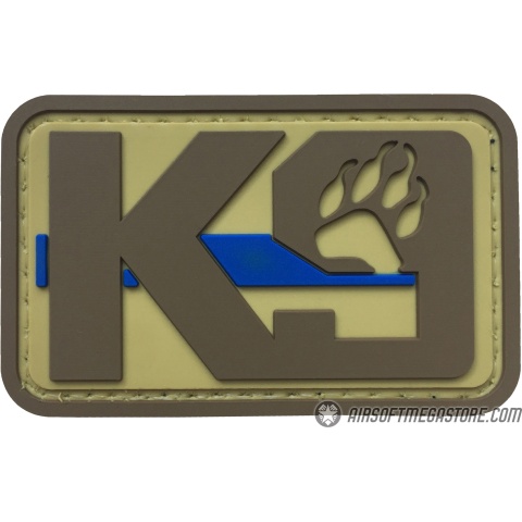 G-Force K9 Dog Paw PVC Morale Patch - TAN