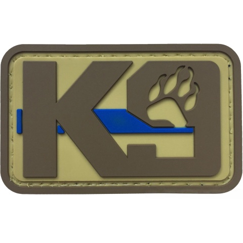 G-Force K9 Dog Paw PVC Morale Patch - TAN