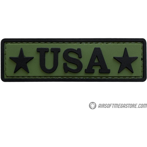 G-Force USA PVC Morale Patch - GREEN