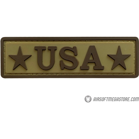 G-Force USA PVC Morale Patch - TAN