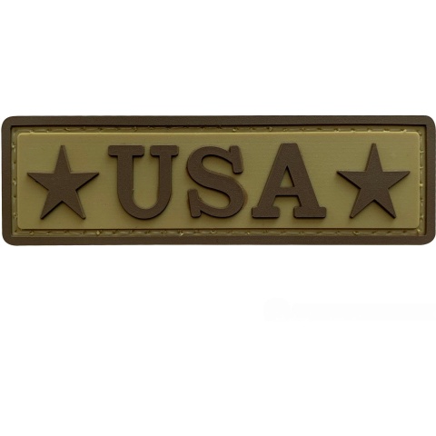 G-Force USA PVC Morale Patch - TAN