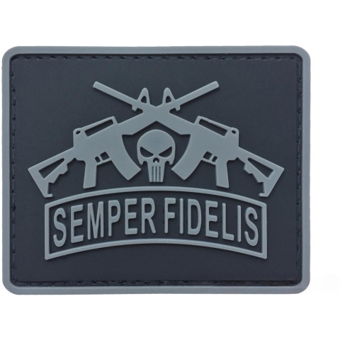 G-Force Semper Fidelis PVC Morale Patch - GRAY