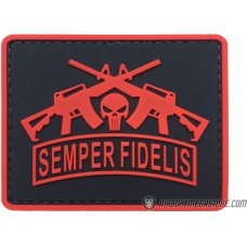 G-Force Semper Fidelis PVC Morale Patch - RED