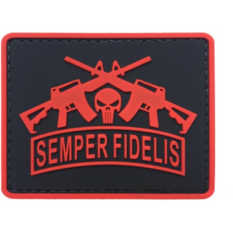 G-Force Semper Fidelis PVC Morale Patch - RED