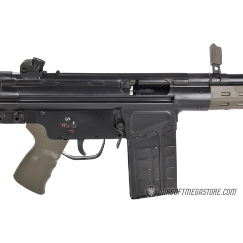 LCT LC-3A3 Full Size AEG Airsoft Rifle w/ Slim Handguard - GREEN