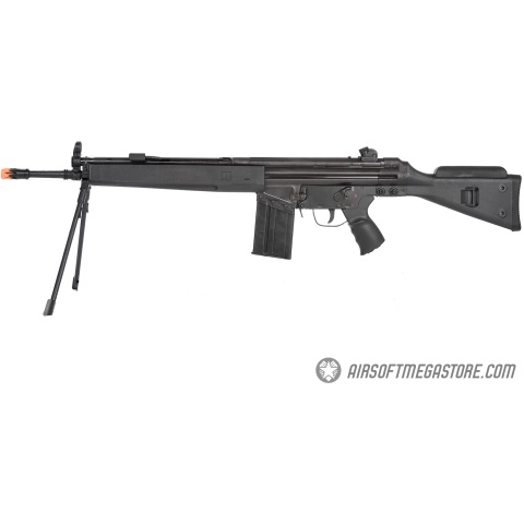 LCT LC-3 SG1 Full Size AEG Airsoft Rifle w/ Cheek Rest and Bipod (Black)