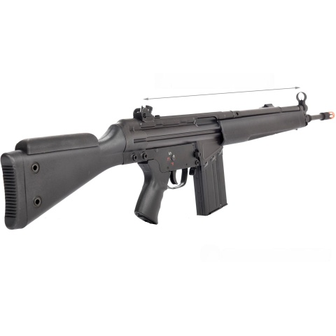 LCT LC-3 SG1 Full Size AEG Airsoft Rifle w/ Cheek Rest and Bipod (Black)