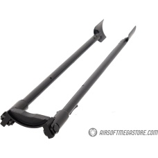LCT Airsoft LC-3 AEG Steel Folding Bipod - BLACK