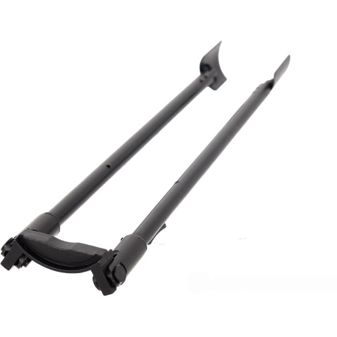 LCT Airsoft LC-3 AEG Steel Folding Bipod - BLACK