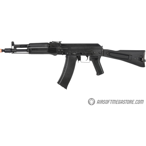 LCT AK104 Airsoft AK104 Steel AEG Airsoft Rifle w/ Folding Stock - BLACK