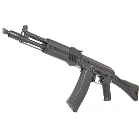 LCT AK104 Airsoft AK104 Steel AEG Airsoft Rifle w/ Folding Stock - BLACK