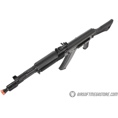 LCT AK104 Airsoft AK104 Steel AEG Airsoft Rifle w/ Folding Stock - BLACK