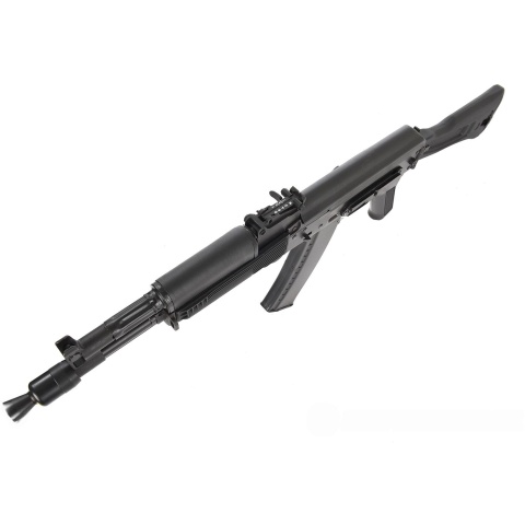 LCT AK104 Airsoft AK104 Steel AEG Airsoft Rifle w/ Folding Stock - BLACK