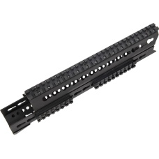 LCT Airsoft 13.5 Inch AK KeyMod Handguard Rail - BLACK