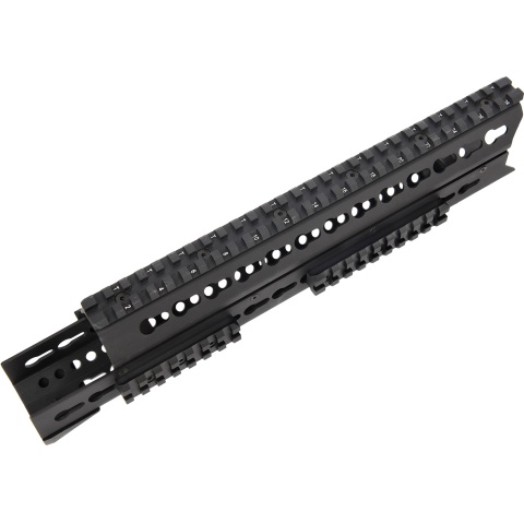 LCT Airsoft 13.5 Inch AK KeyMod Handguard Rail - BLACK