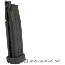 WE Tech 1911 Hi-Capa T-Rex Competition Gas Blowback Airsoft Pistol w/ Top Vent - RED / SILVER