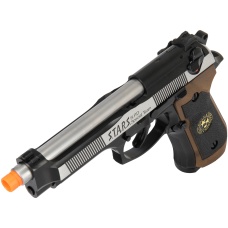 WE Tech M9 Samurai Edge Biohazard Gas Blowback Airsoft Pistol [Full/Semi Auto] - BLACK/BROWN/SILVER