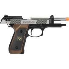WE Tech M9 Samurai Edge Biohazard Gas Blowback Airsoft Pistol [Full/Semi Auto] - BLACK/BROWN/SILVER